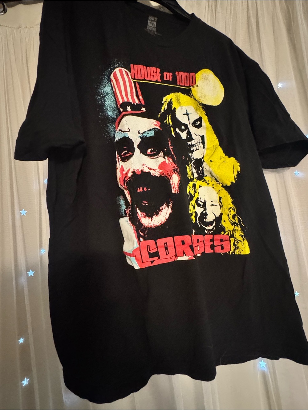 Black 'House of 1000 Corpses' Graphic Home Art T-Shirt